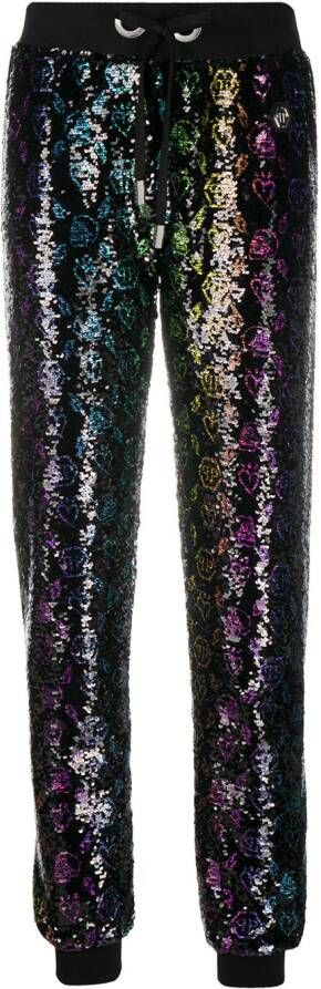 Philipp Plein Broek met pailletten Zwart