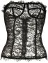 Philipp Plein Bustier top met detail van kant Zwart - Thumbnail 1