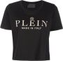 Philipp Plein Cropped T-shirt Zwart - Thumbnail 1