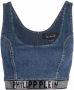 Philipp Plein Cropped top Blauw - Thumbnail 1