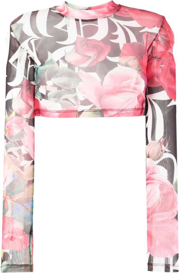 Philipp Plein Cropped top Roze