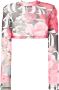Philipp Plein Cropped top Roze - Thumbnail 1