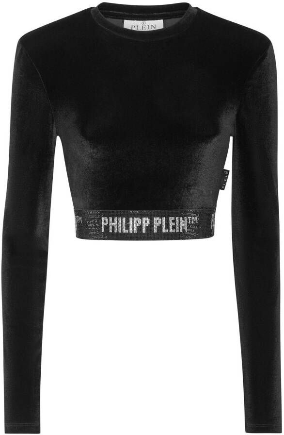 Philipp Plein Cropped top Zwart
