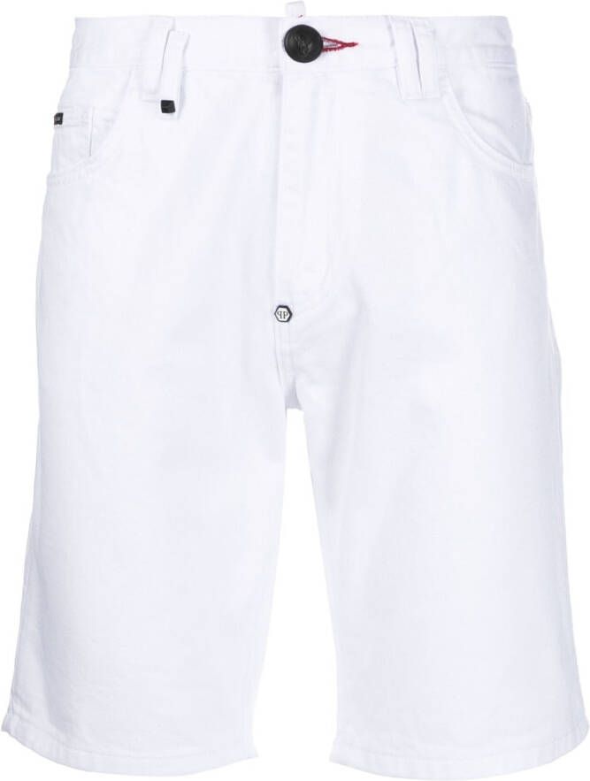 Philipp Plein Denim shorts Wit