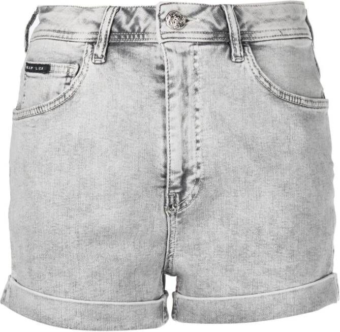 Philipp Plein Denim shorts Grijs