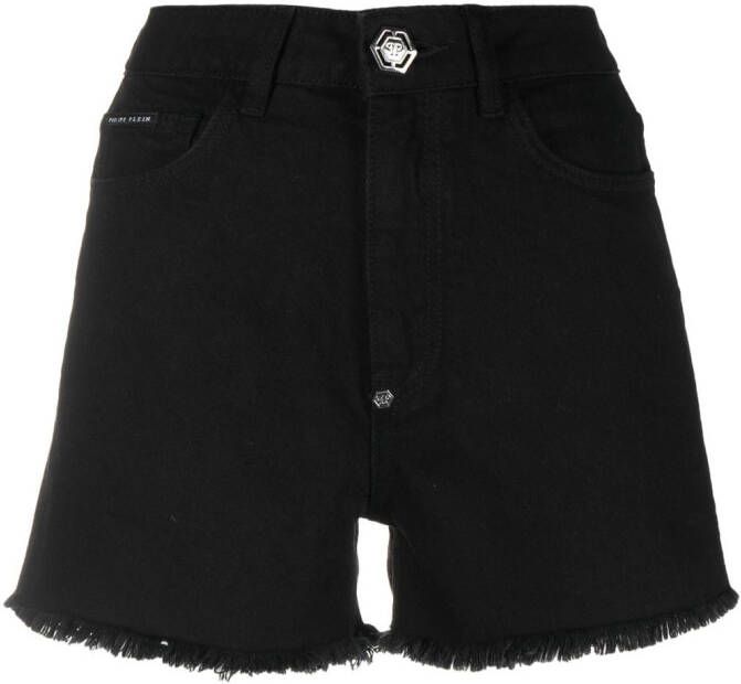 Philipp Plein Denim shorts Zwart