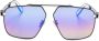 Philipp Plein Eyewear Zonnebril met gegraveerd logo Zwart - Thumbnail 1
