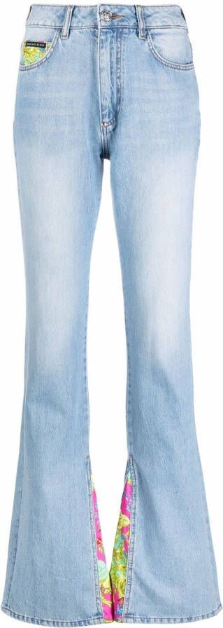Philipp Plein Flared jeans Blauw