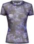 Philipp Plein T-shirt met bloemenprint Zwart - Thumbnail 1
