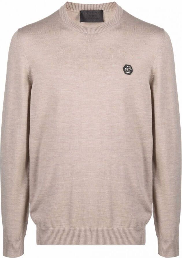 Philipp Plein Gebreide trui Beige