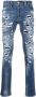 Philipp Plein Gerafelde jeans Blauw - Thumbnail 1