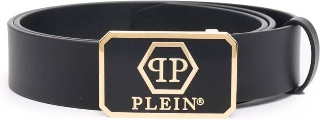 Philipp Plein Gespriem met logo Zwart
