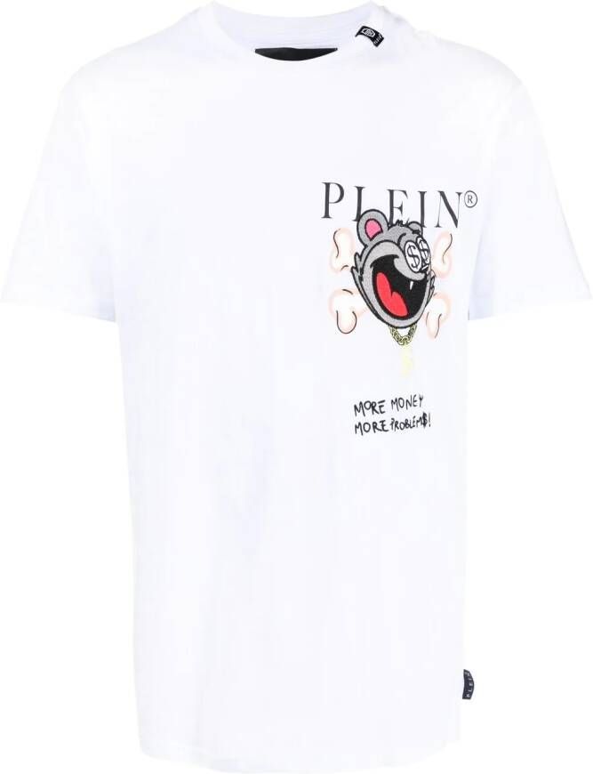 Philipp Plein T-shirt met grafische print Wit