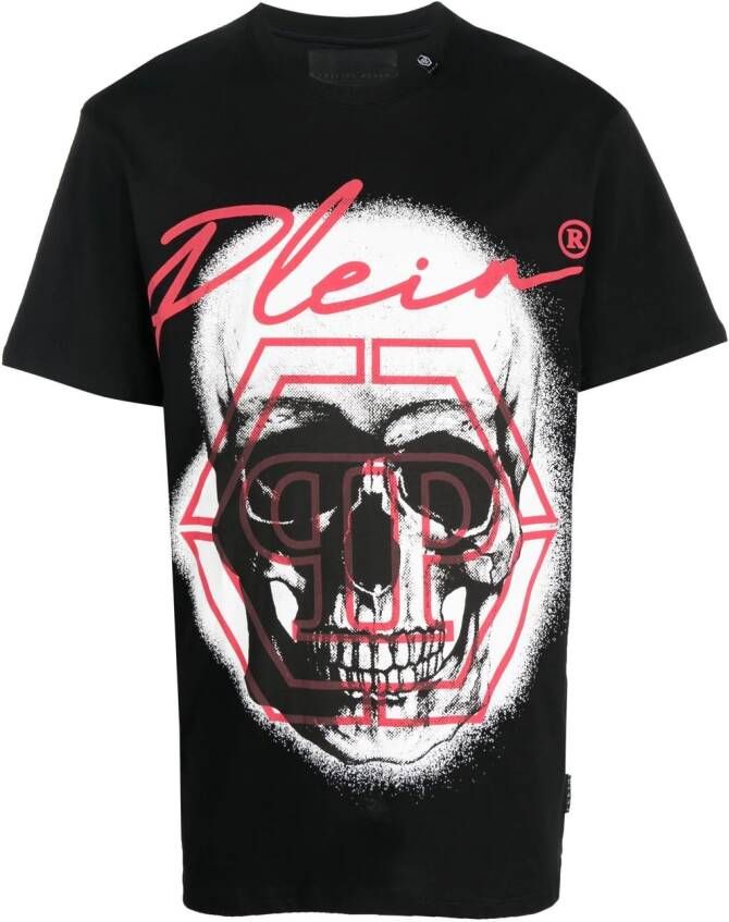 Philipp Plein T-shirt met grafische print Zwart