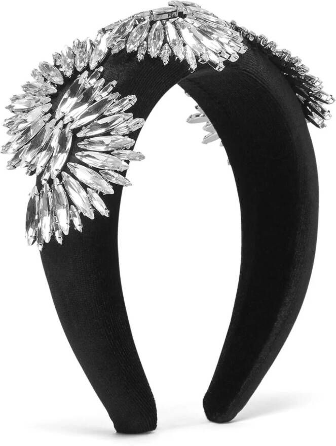 Philipp Plein Haarband verfraaid met kristal Zwart
