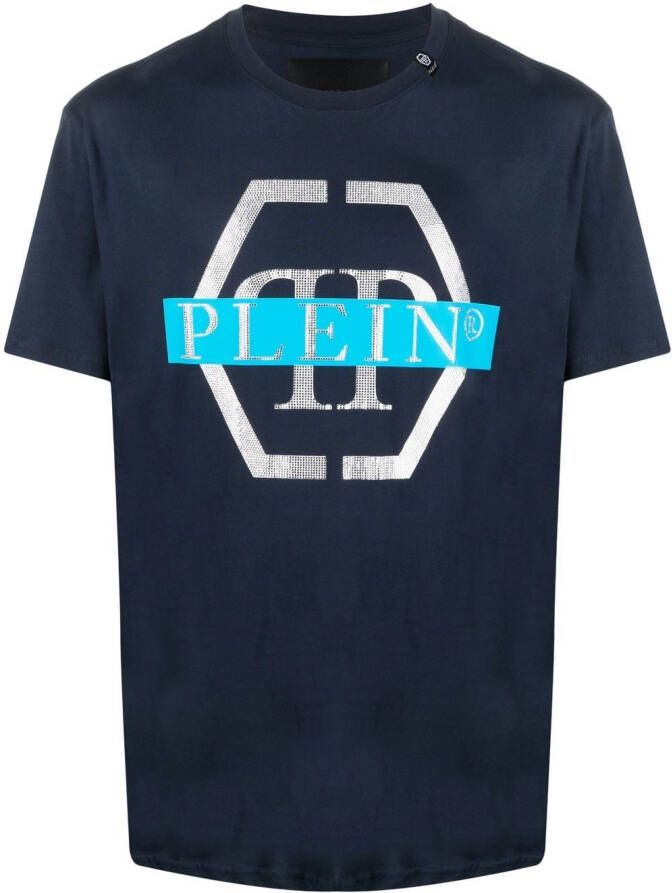 Philipp Plein T-shirt met print Blauw