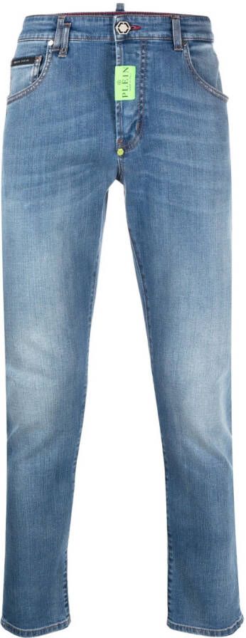 Philipp Plein Skinny broek Blauw