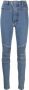 Philipp Plein High waist bikerjeans Blauw - Thumbnail 1