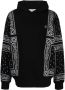 Philipp Plein Hoodie met bandanaprint Zwart - Thumbnail 1