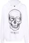 Philipp Plein Hoodie met doodskopprint Wit - Thumbnail 1