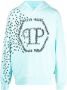 Philipp Plein Hoodie met logoprint Blauw - Thumbnail 1