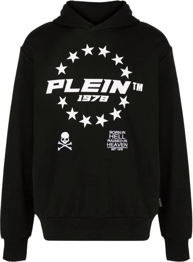 Philipp Plein Hoodie met logoprint Zwart