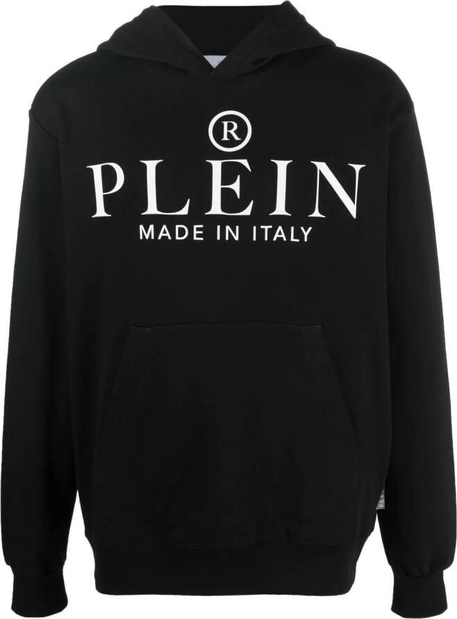 Philipp Plein Hoodie met logoprint Zwart