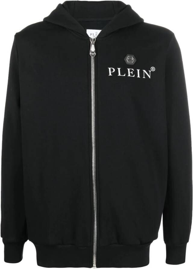 Philipp Plein Hoodie met logoprint Zwart