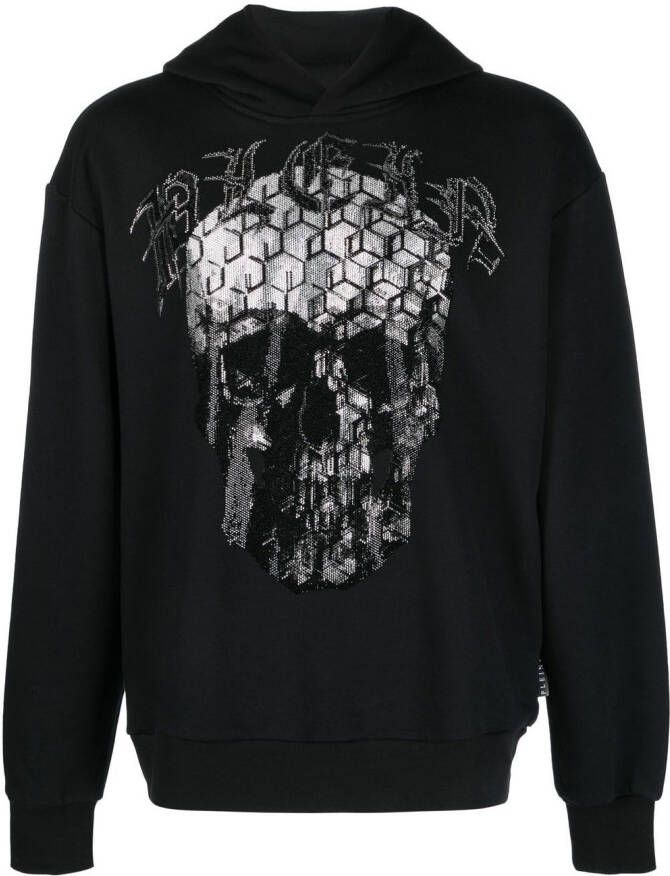 Philipp Plein Hoodie met print Zwart