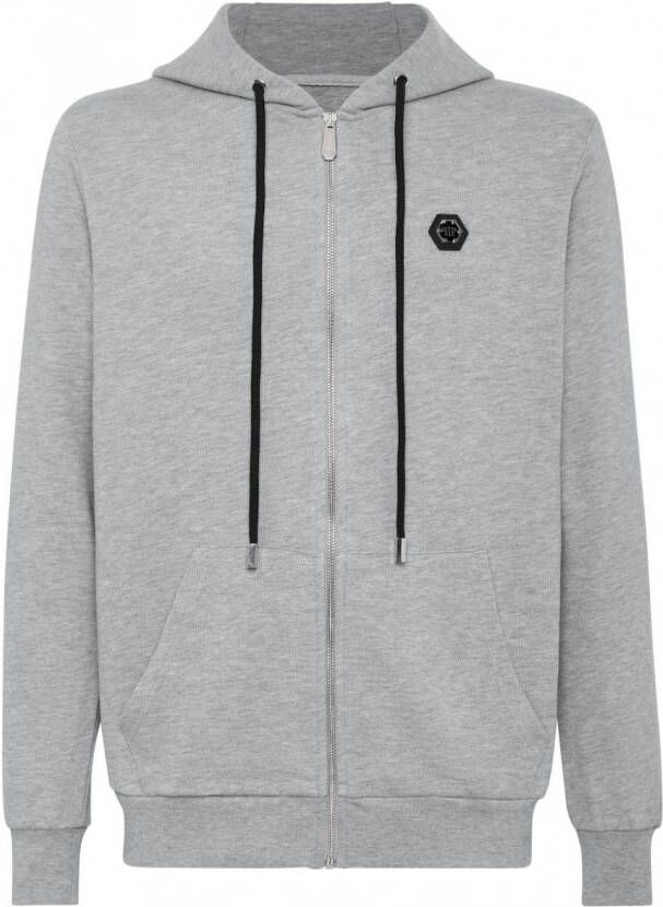 Philipp Plein Hoodie met rits Grijs