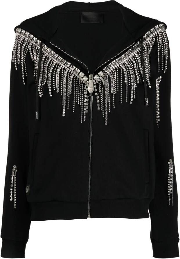Philipp Plein Jack met capuchon Zwart