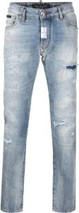 Philipp Plein Jeans met gerafeld detail Blauw