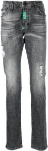 Philipp Plein Jeans met gerafeld-effect Grijs