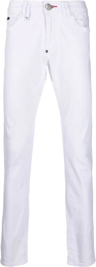 Philipp Plein Jeans met logo Wit