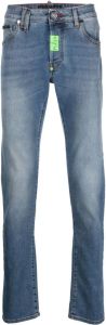 Philipp Plein Jeans met logoplakkaat Blauw