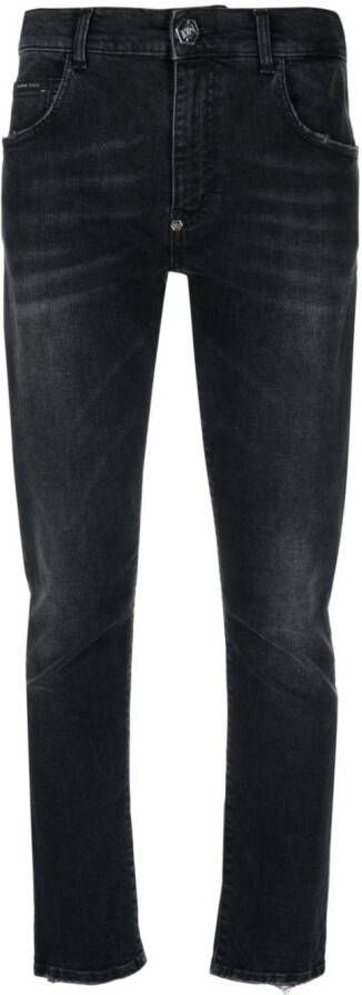 Philipp Plein Jeans met stonewashed-effect Grijs