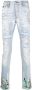 Philipp Plein Jeans met verfspatten Blauw - Thumbnail 1