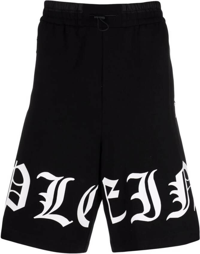 Philipp Plein Jersey shorts Zwart