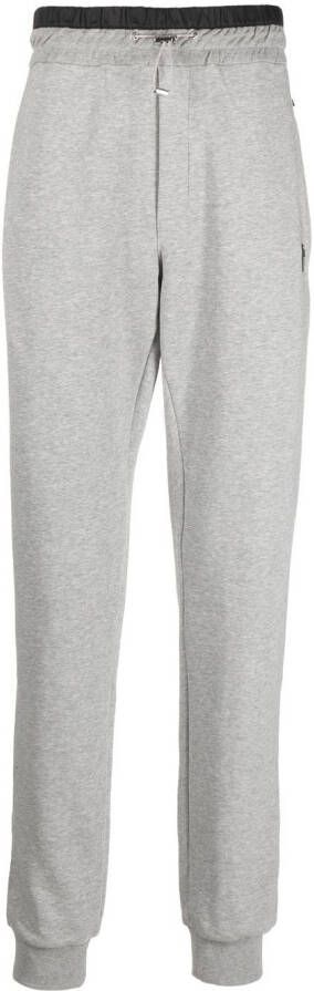 Philipp Plein Joggingbroek met contrasterende tailleband Grijs