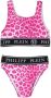 Philipp Plein Junior Bikini met luipaardprint Roze - Thumbnail 1