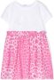 Philipp Plein Junior Geruite jurk Roze - Thumbnail 1