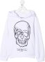 Philipp Plein Junior Hoodie verfraaid met doodskop Wit - Thumbnail 1