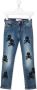 Philipp Plein Junior Jeans met borduurwerk Blauw - Thumbnail 1