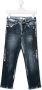Philipp Plein Junior Jeans met verfspetters Blauw - Thumbnail 1