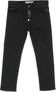 Philipp Plein Junior Slim-fit jeans Zwart