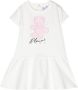 Philipp Plein Junior Mini-jurk met teddybeerprint Wit - Thumbnail 1