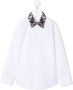 Philipp Plein Junior Shirt met contrasterende kraag Wit - Thumbnail 1
