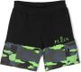 Philipp Plein Junior Shorts met camouflageprint Zwart - Thumbnail 1