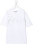 Philipp Plein Junior T-shirt met geborduurd logo Wit - Thumbnail 1