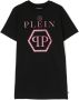 Philipp Plein Junior T-shirt met logoprint Zwart - Thumbnail 1